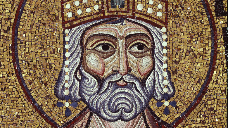 mosaic depicting king david