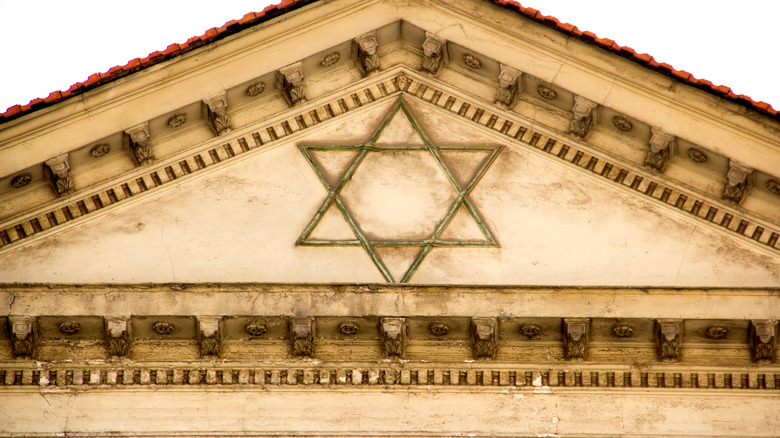Star of David on a synagogue