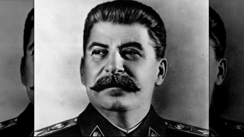 Joseph Stalin posing