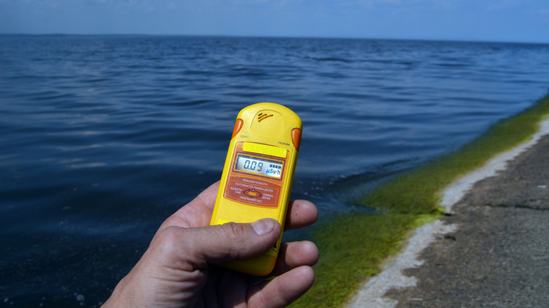A geiger counter by the sea.