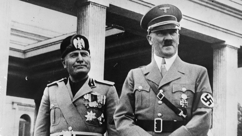 Mussolini and Hitler in 1937