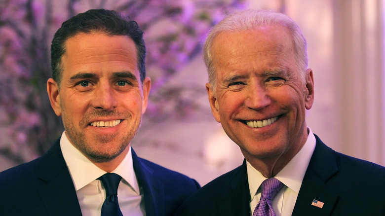 Joe and Hunter Biden smiling