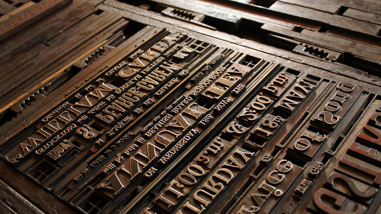 Printing press letters
