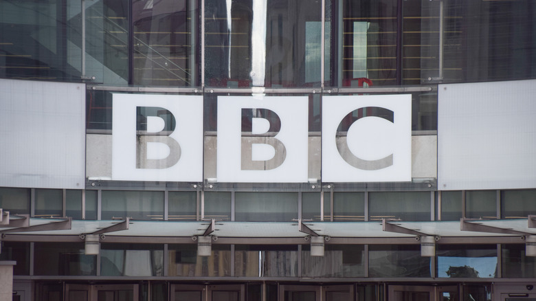 glass bbc sign