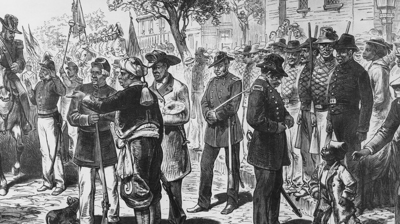 Illustration Black soldiers Civil War