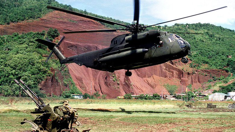 Helicopter U.S. invasion of Grenada 
