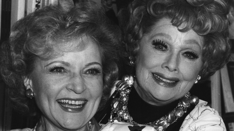 Lucille Ball and Betty White