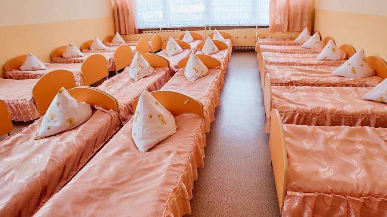 beds in an orphanage