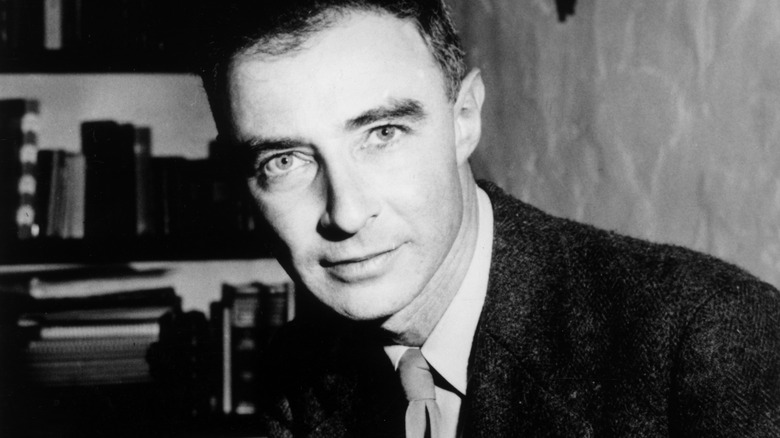 J Robert Oppenheimer staring ahead