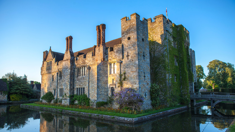 Hever Castle exterior with moat