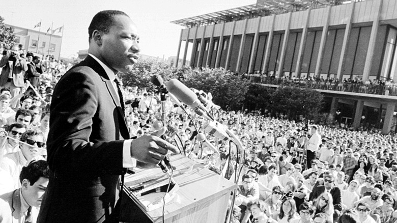 Martin Luther King Jr. at podium in 1967