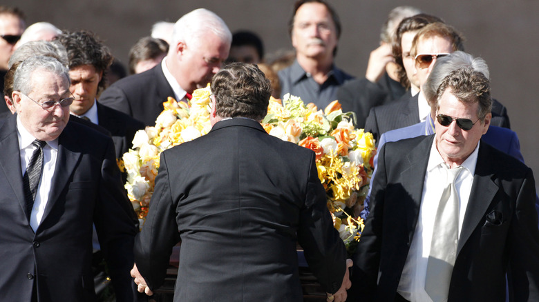 Ryan O'Neal at Farrah Fawcett funeral