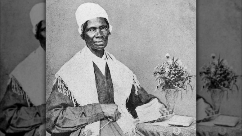 Sojourner Truth posing