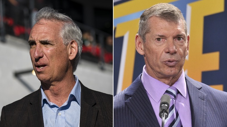 Oliver Luck and Vince McMahon