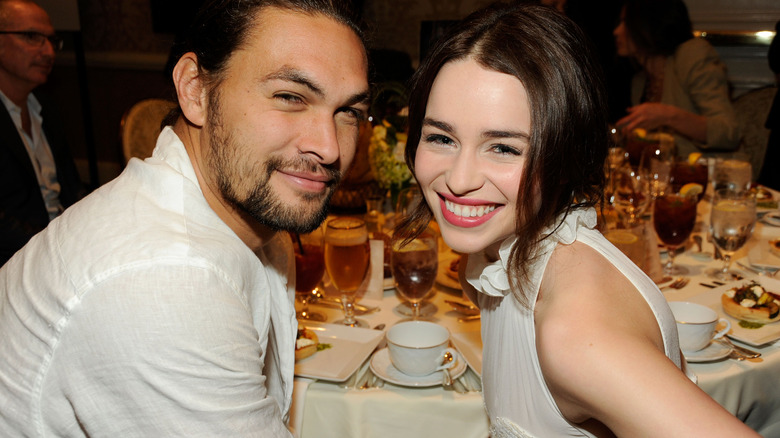 jason momoa and emilia clarke at an event for game of thrones