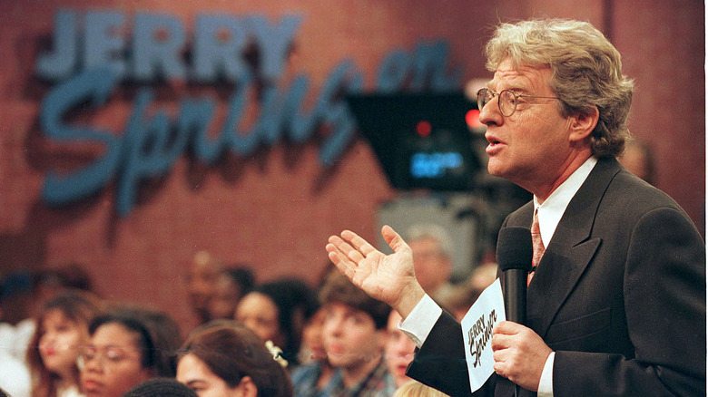 Jerry Springer on set of his show