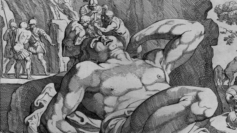 Van Thulden illustration fighting polyphemus