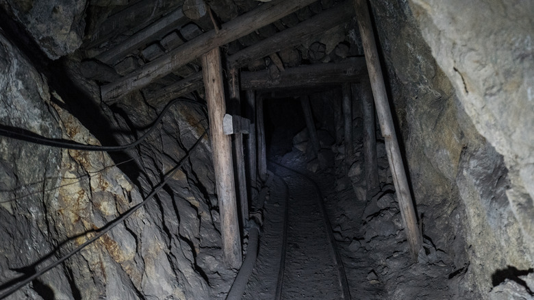 Mine shaft Bolivian Andes