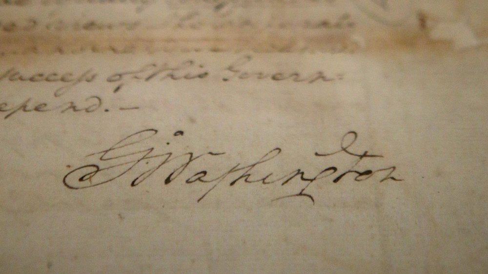 washington's signature