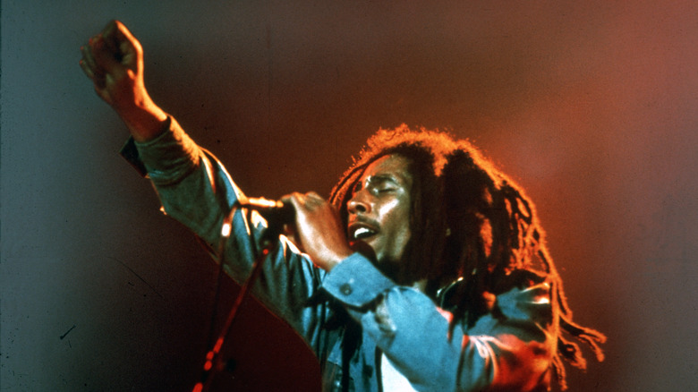 Bob Marley performing 
