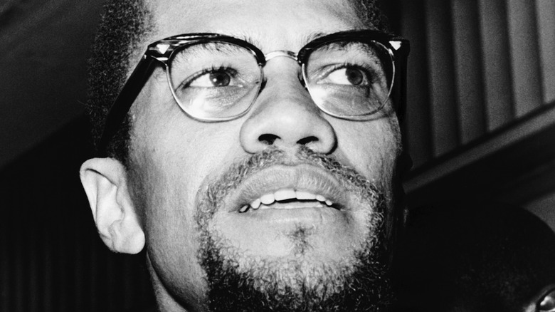 Portrait of Malcolm X in 1964