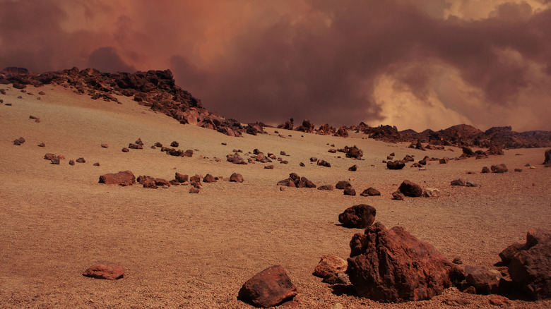 Dust storm on Mars