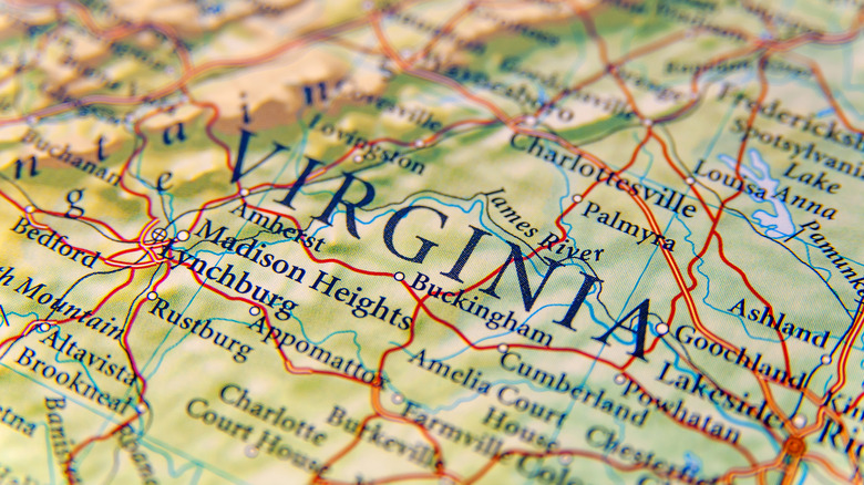 map of Virginia 