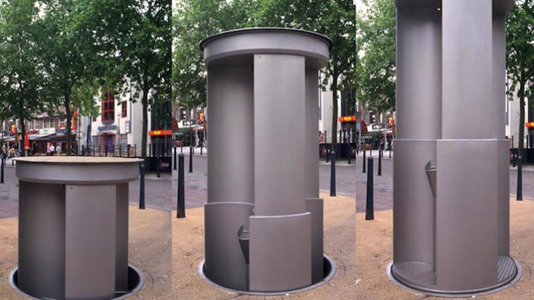 Urlift pop-up urinal - Multiple locations