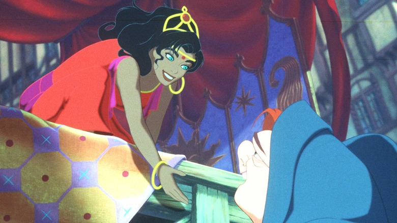 Esmeralda helping Quasimodo