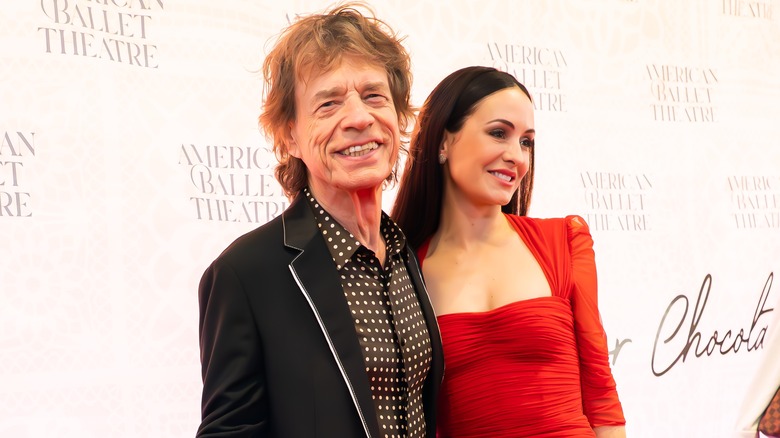 Mick Jagger and Melanie Hamrick at red carpet event