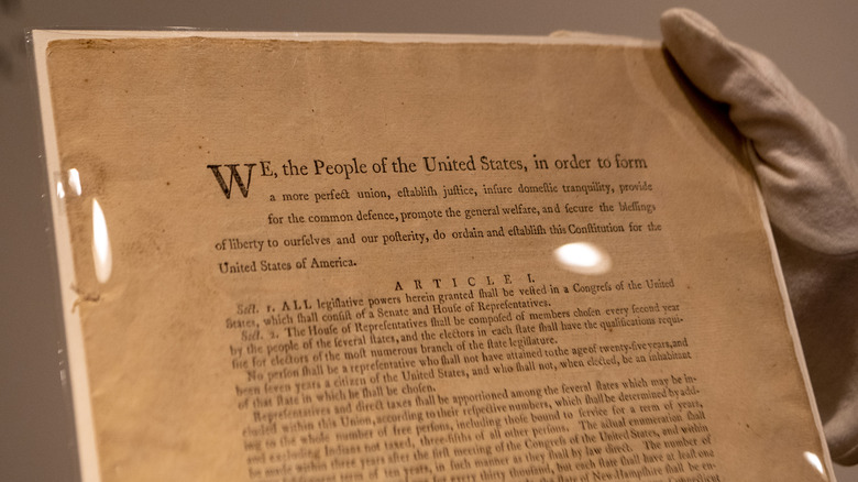 a copy of the constitution
