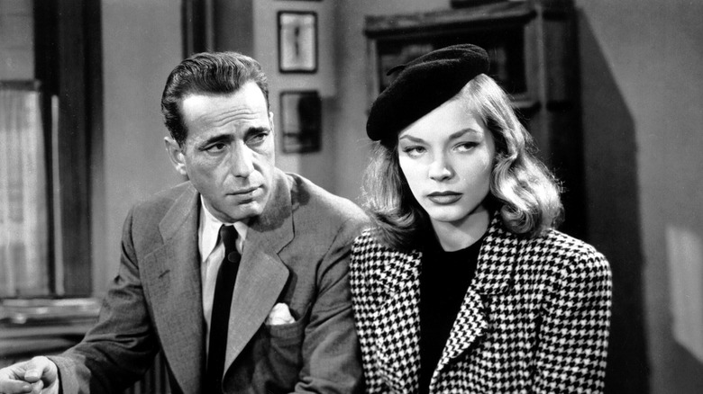 Humphrey Bogart and Lauren Bacall film still