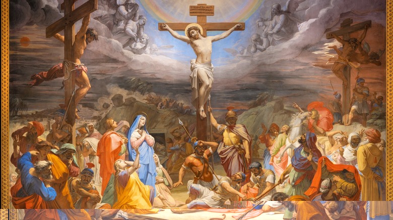 Jesus crucifixion, Chiesa dei Croati, Rome