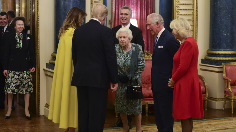 Donald and Melania Trump meet Queen Elizabeth 