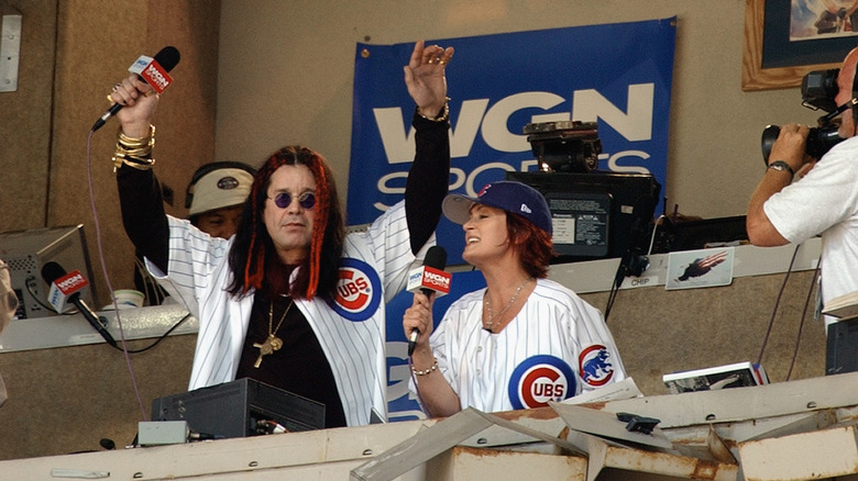 Ozzy and Sharon Osbourne singing