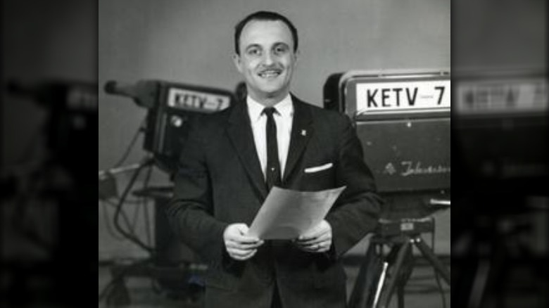 Fritz Johnson on a news set