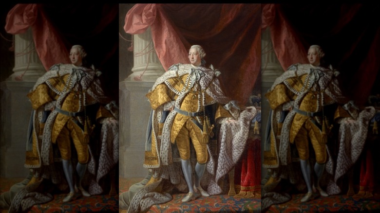 painting King George III standing