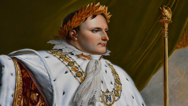 painting Napoleon regal robes
