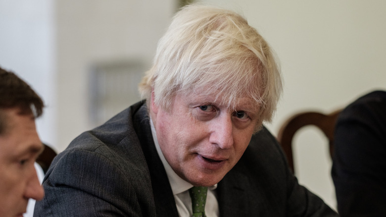 Boris Johnson at cabinet meeting