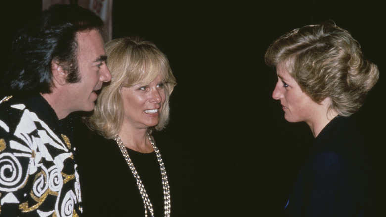 Neil Diamond, Marcia Murpey, and Princess Diana 