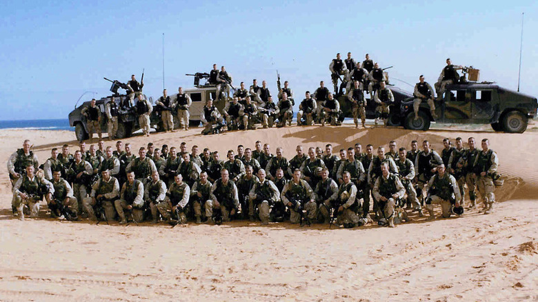 75th rangers regiment in desert somalia with jeeps