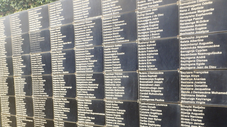 rwandan genocide memorial wall names