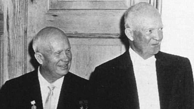 Eisenhower and Khrushchev at State Dinner