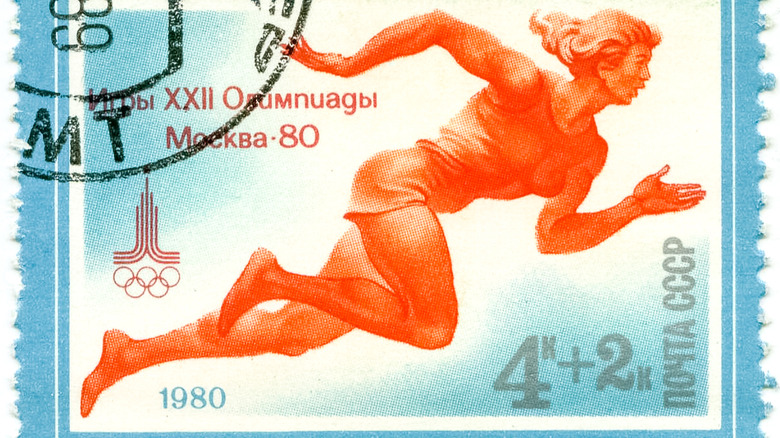A 1980 Olympics stamp
