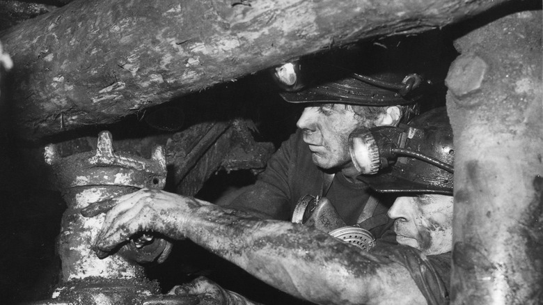A pair of coal miners working