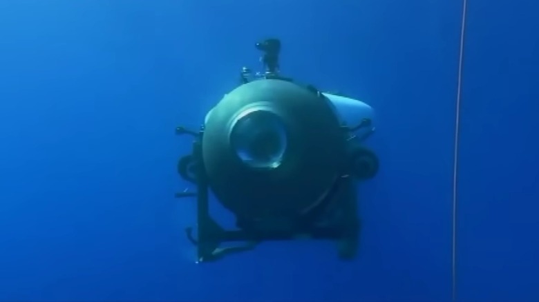 The Titan underwater