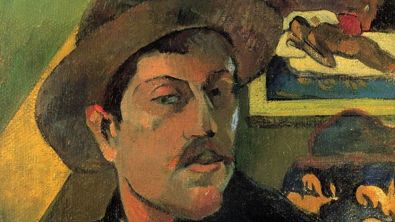 Paul Gauguin self portrait in Tahiti