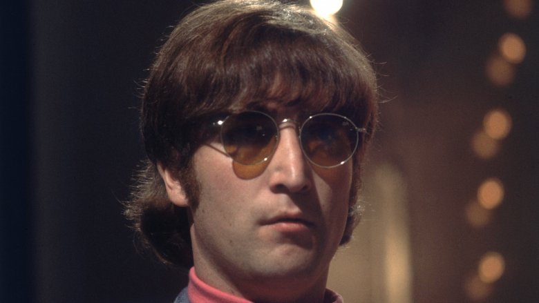 John Lennon neutral round sunglasses