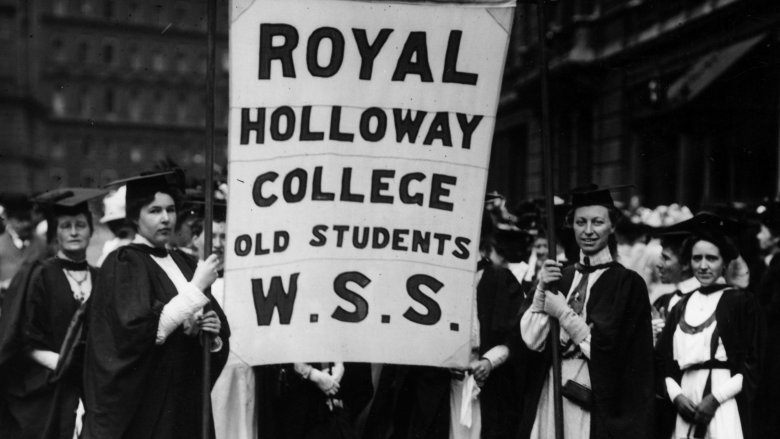 Royal Holloway College students