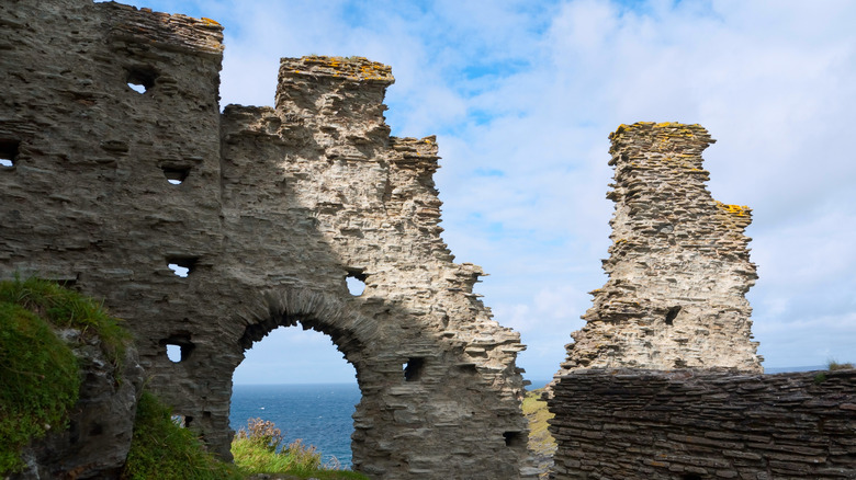 The ruins of Tintagel Castle